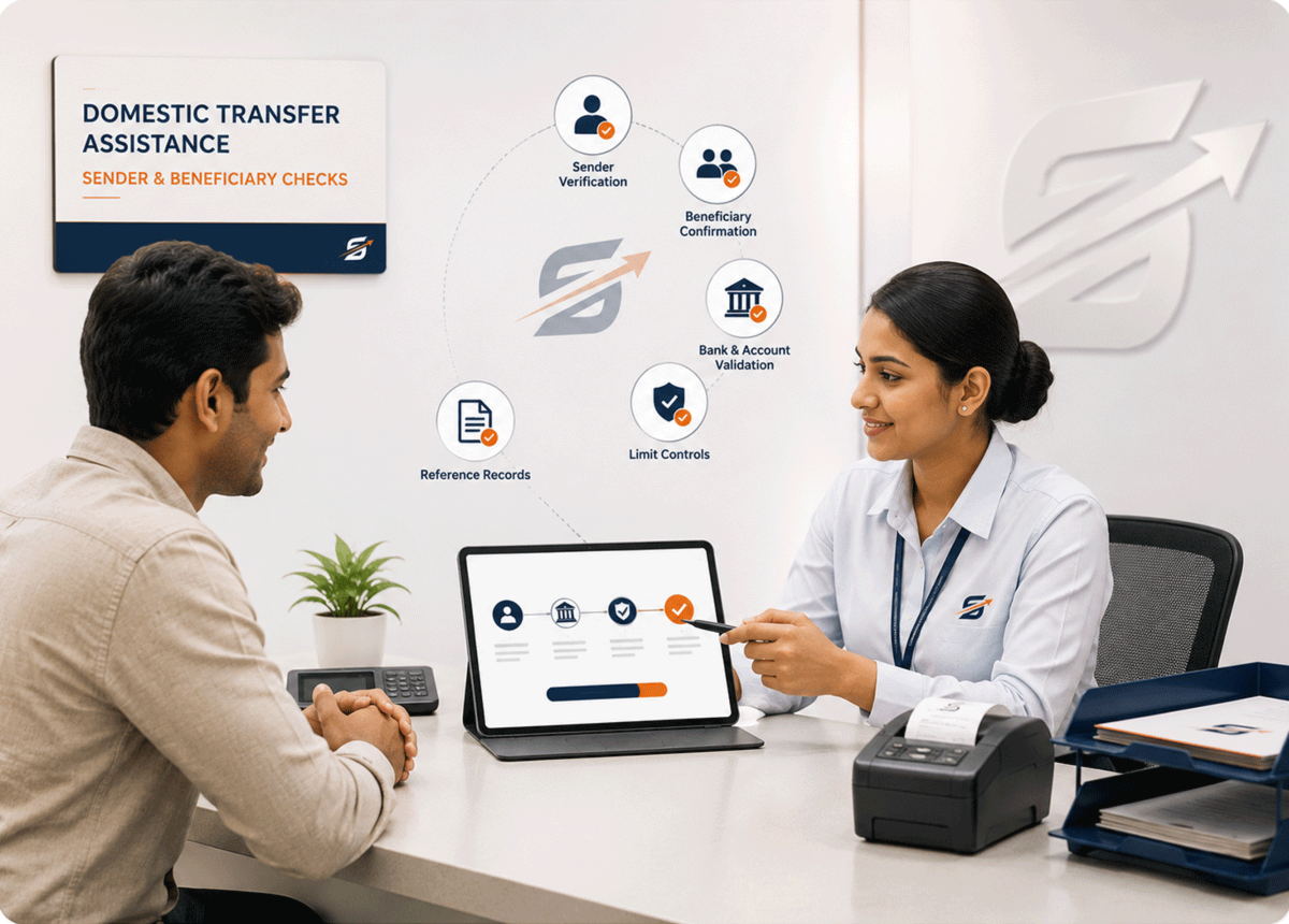 Sender and beneficiary checks